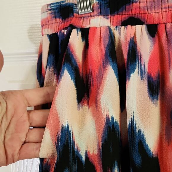 Vintage Notations Colorful Pull On Pants Size 1X Festival Tassels Wide Leg Boho - Picture 6 of 11